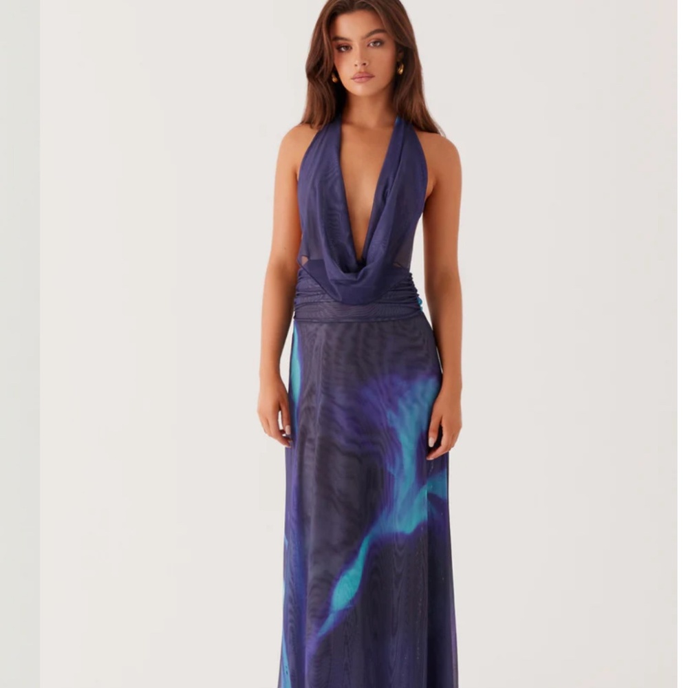 Peppermayo Elysia Chiffon Maxi Dress - Cyber Rose